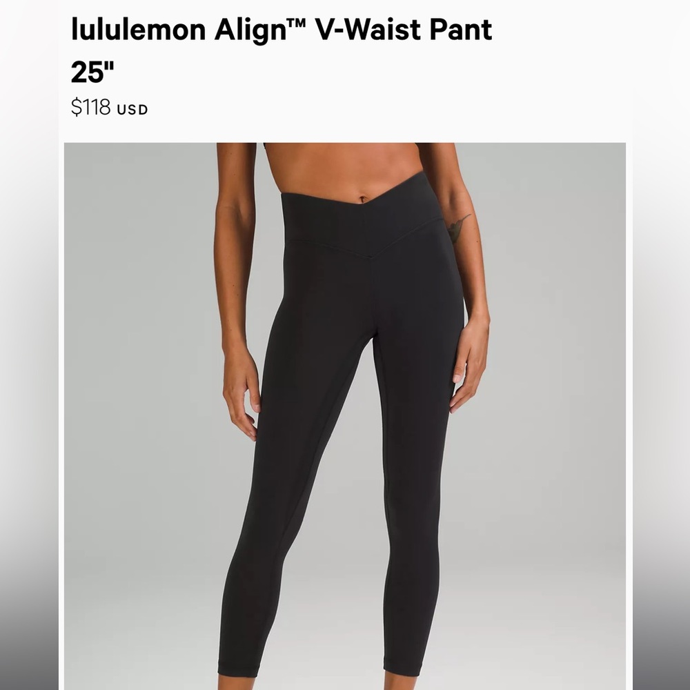 Lululemon V-waist Align